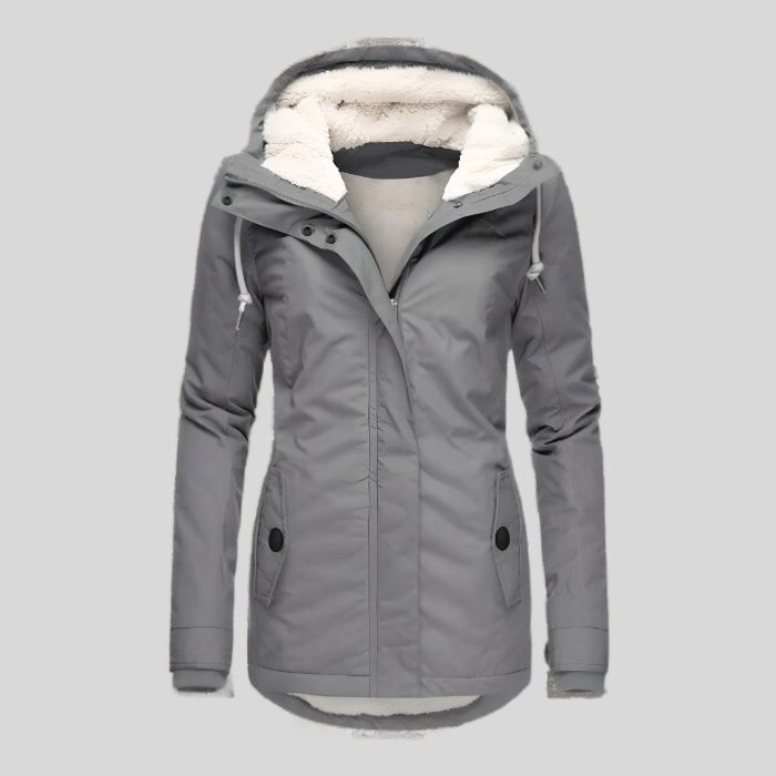 Wasserdichte Winterjacke Mit Kapuze & Futter