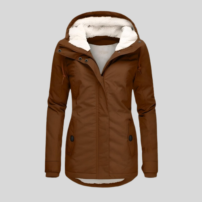 Wasserdichte Winterjacke Mit Kapuze & Futter