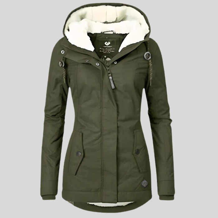 Wasserdichte Winterjacke Mit Kapuze & Futter