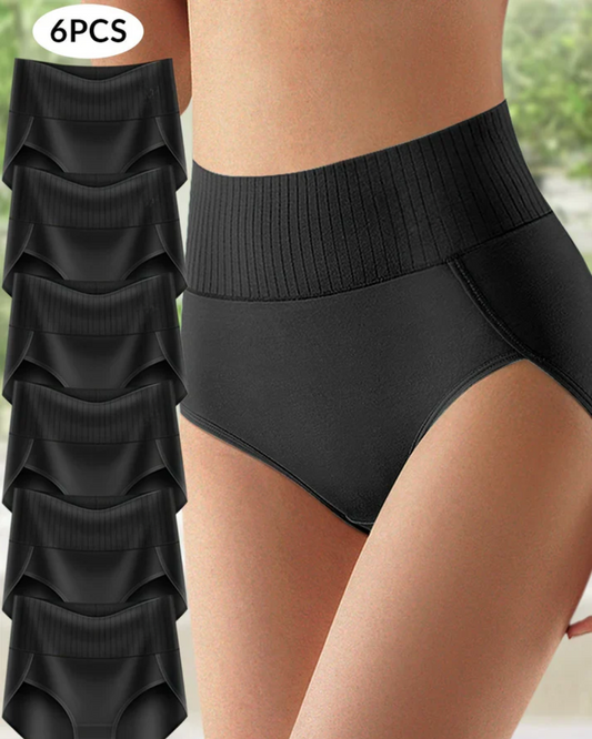 Siluetta | 6er-Pack High Waist Briefs mit Bauchstütze
